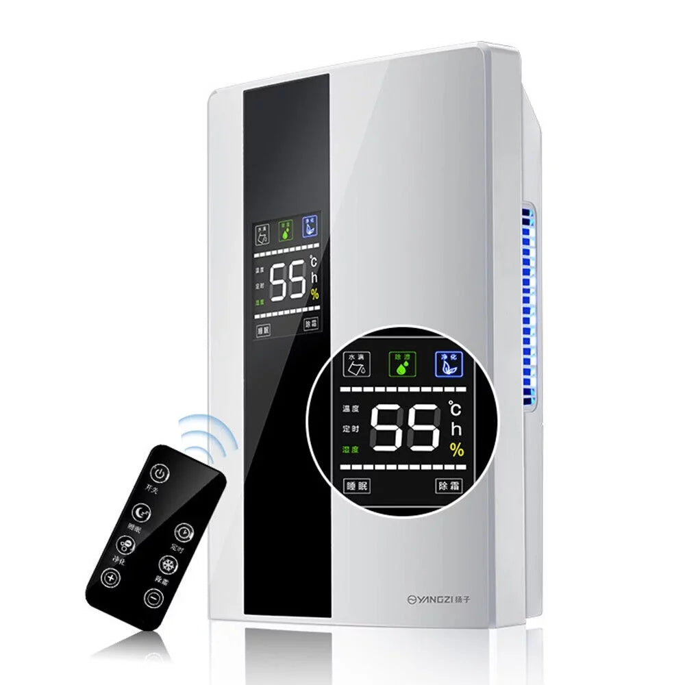 with Quiet Dehumidifier 2200ml and LCD TOOL1SHOoo Remote Water Dehumidifier Ultra Portable Tank