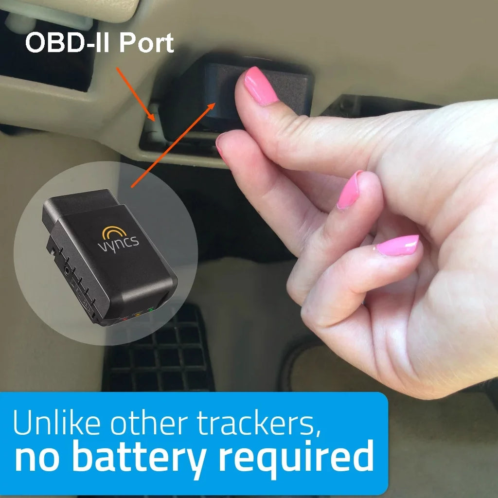 1 SIM, Vyncs Monthly Free Fuel OBD, Emission Tracking, GPS Fleet 4G Tracker Car/Truck Time No Report LTE Real Report, Year Data Driver Diagnostics, Safety Fee, Trips, Fleet: Vehicle Alerts, Plan,