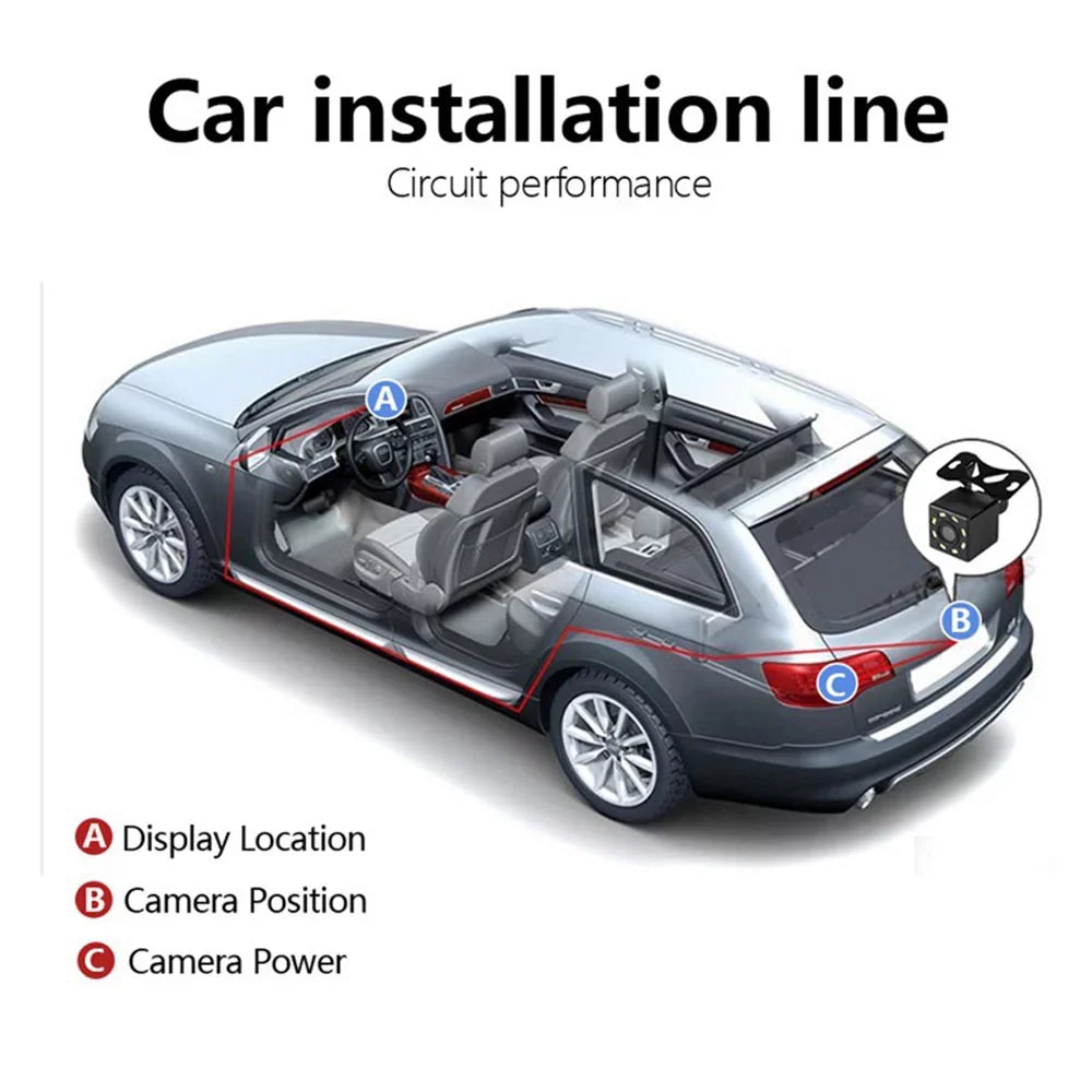 Cam Full Wide 170° Dash Dash Vision Backup Camera Dashboard Night Cam Mabozo Front Camera Dual HD and Recorder Rear,Driving with Angle