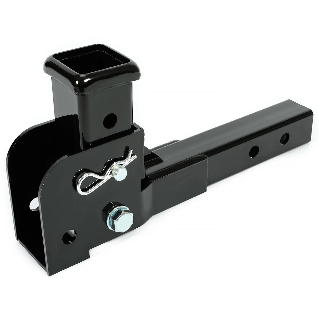 Kojem Black Cargo Folding Weight Pounds Up Tongue Hitch Trailer 500 Carrier Mount to 2” Receiver Wheelchair Steel