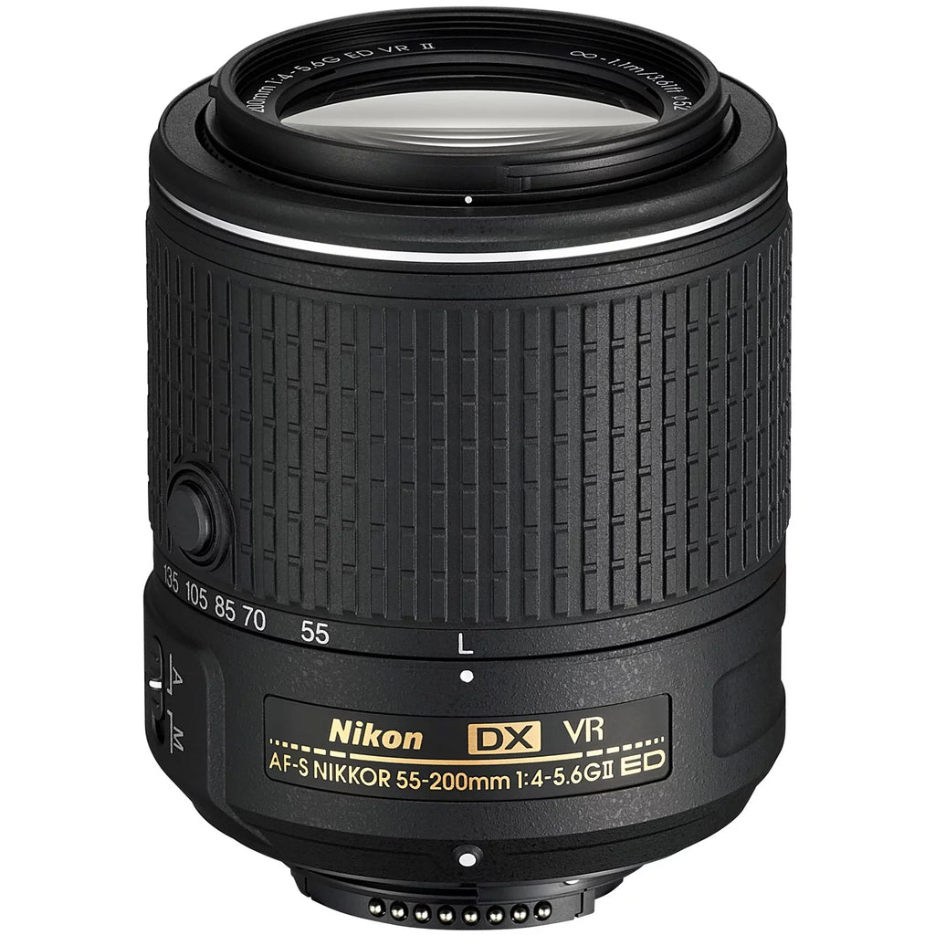 64GB 18-55mm II Lens + Card II Nikon Tele/Wide + SLR Backpack with (Grey) + Camera G & + Digital D5300 Kit VR Charger Battery Lens & Lens VR 55-200mm