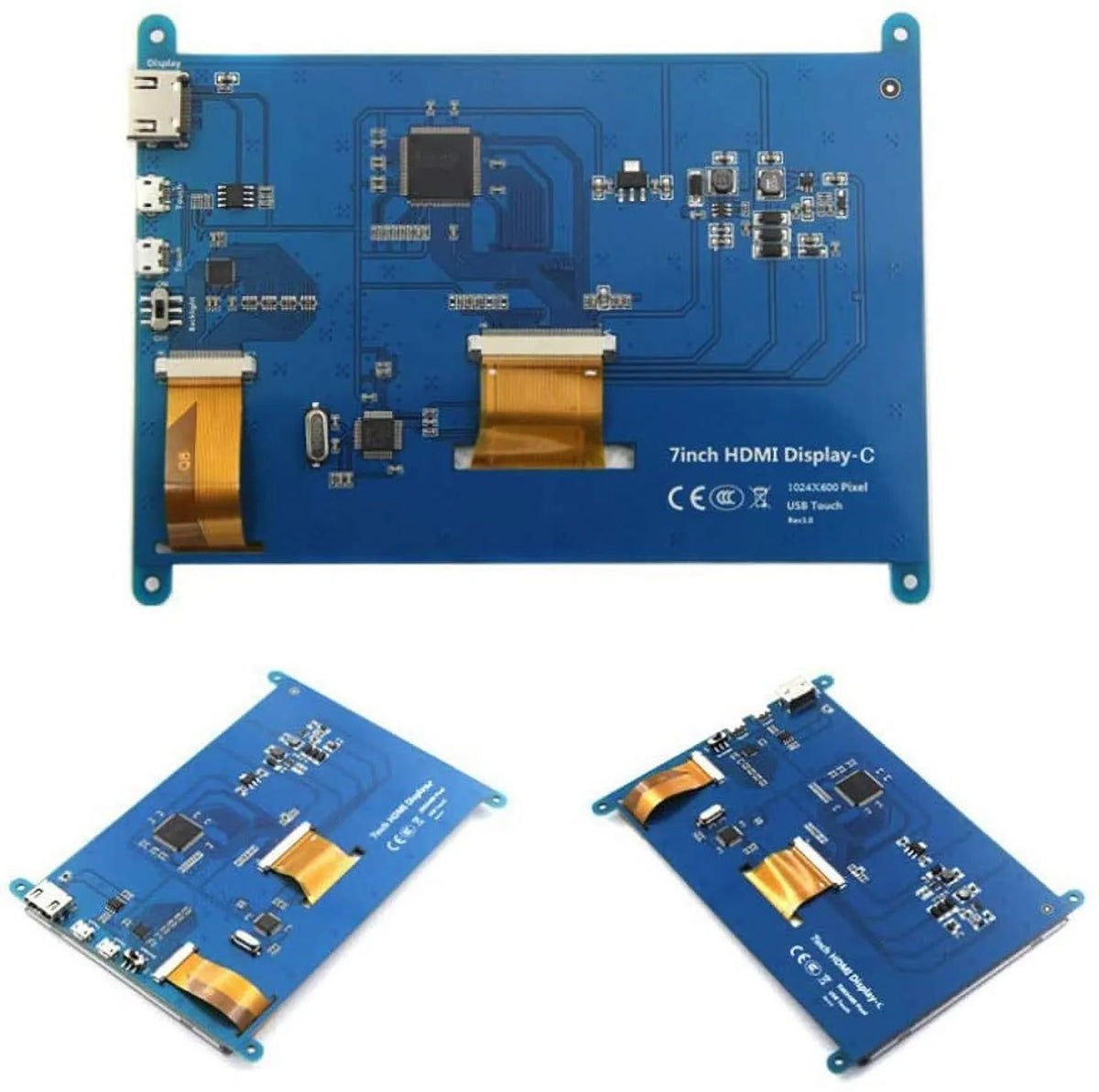 1024x600 Capacitive LCD Screen HDMI Raspberry Display inch with Treedix Monitor Module 7 Touch 3B+/4B Compatible Pi