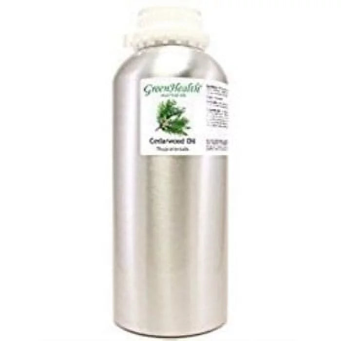 fl Oil ml Plug oz Pure Aluminum 32 100 w/ Cap Cedarwood GreenHealth Bottle Essential 946