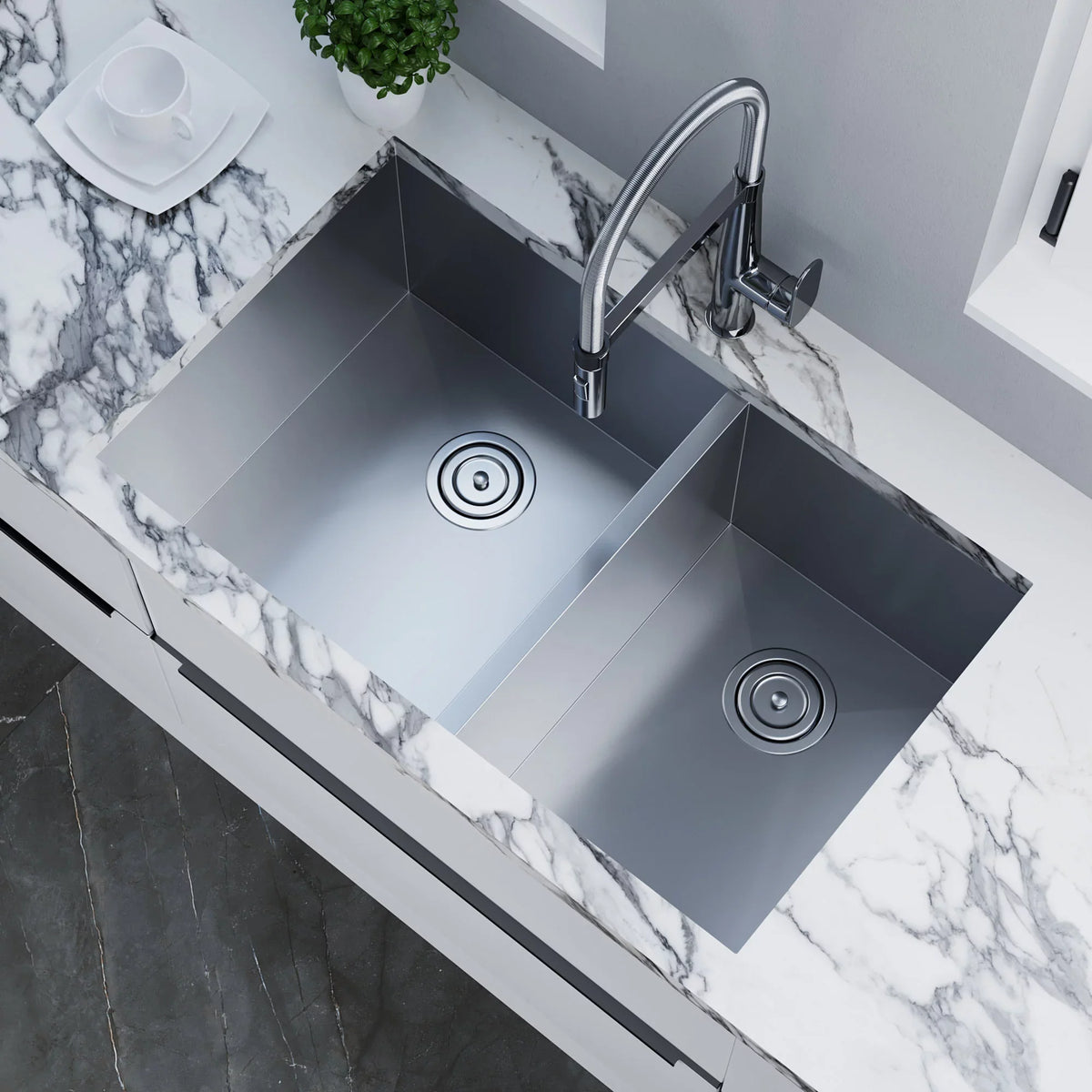 Handcrafted Kitchen Dowell Series-6002 Undermount 3320 Sinks