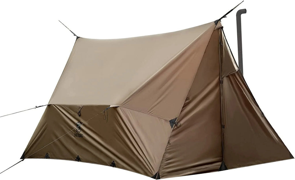Bag, with for with Hammock Zippered Camping PU3000mm Tent YUNWEN Hot Versatile Tent Jack, Stove 4 Waterproof Season Stove Tarp Tent Lightweight ROCDOMUS