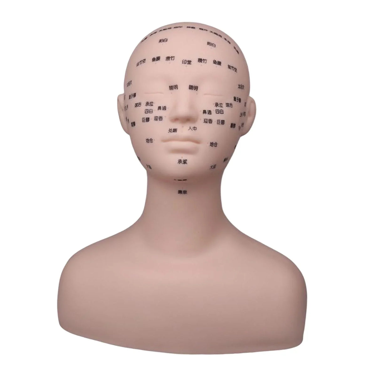 Permanent Shoulder Training Soft Beginners Professional Multifunction Mannequin Black Model Artists Head with Massage Practice Makeup for Reusable
