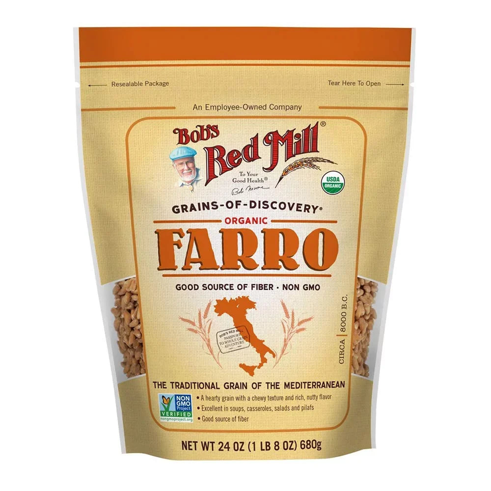 Ounce (Pack of Grain, Red Farro Organic 24 Mill 4) Bob's