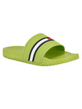 Toe Sandals On Slip Colorblocked Stripe Comfort Round HILFIGER Shoes M Mens Redder TOMMY Green 9 Slide