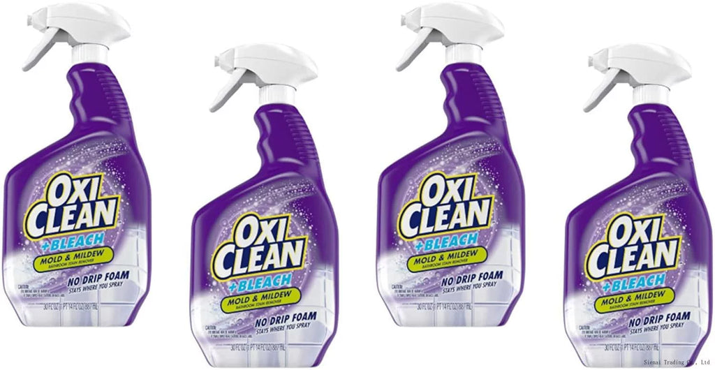Foam, & Oxiclean 4) 30 Mildew Bathroom Of No Drip Stain Oz. Remover (Pack Mold Plus Bleach,
