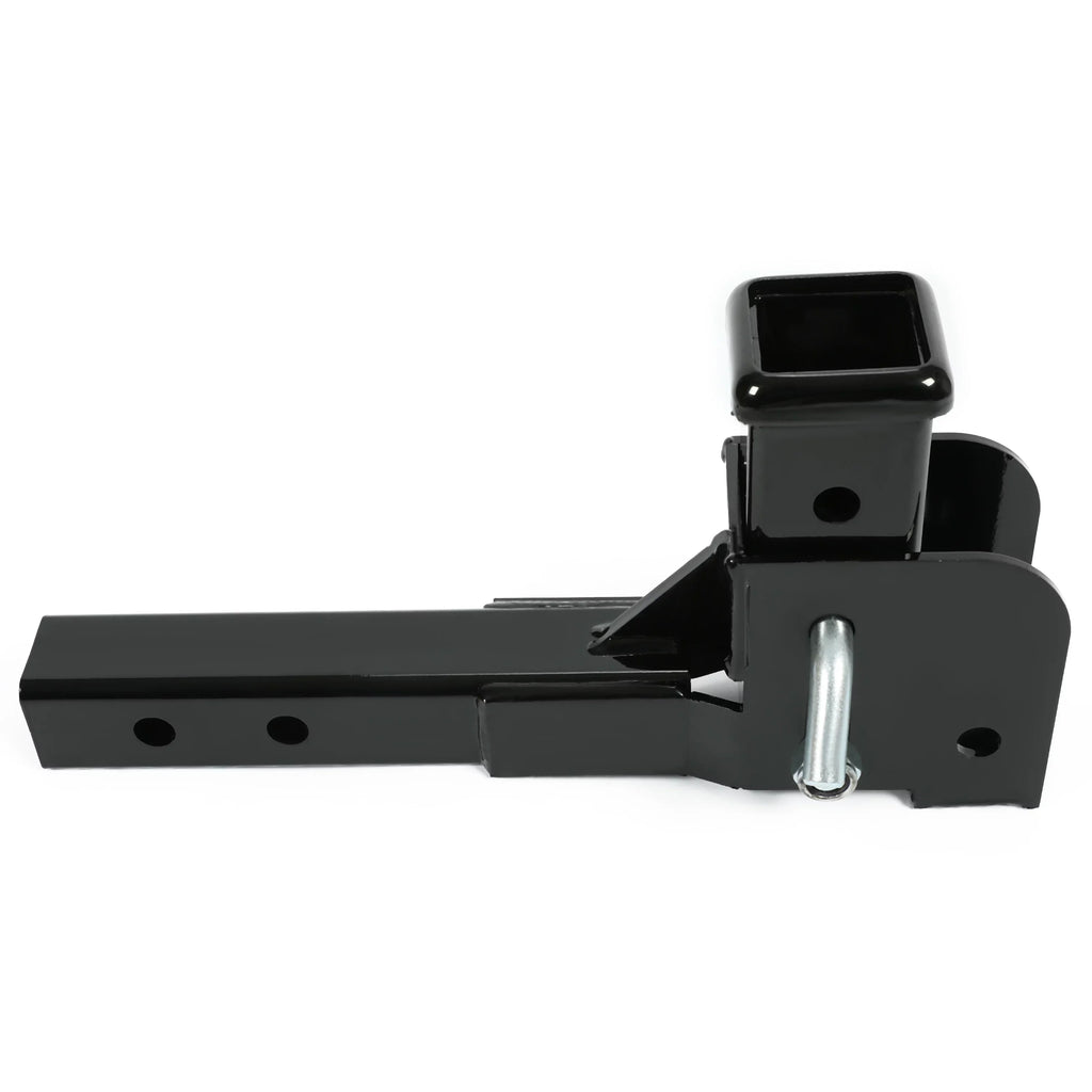 Kojem Black Cargo Folding Weight Pounds Up Tongue Hitch Trailer 500 Carrier Mount to 2” Receiver Wheelchair Steel