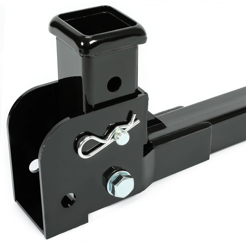 Kojem Black Cargo Folding Weight Pounds Up Tongue Hitch Trailer 500 Carrier Mount to 2” Receiver Wheelchair Steel
