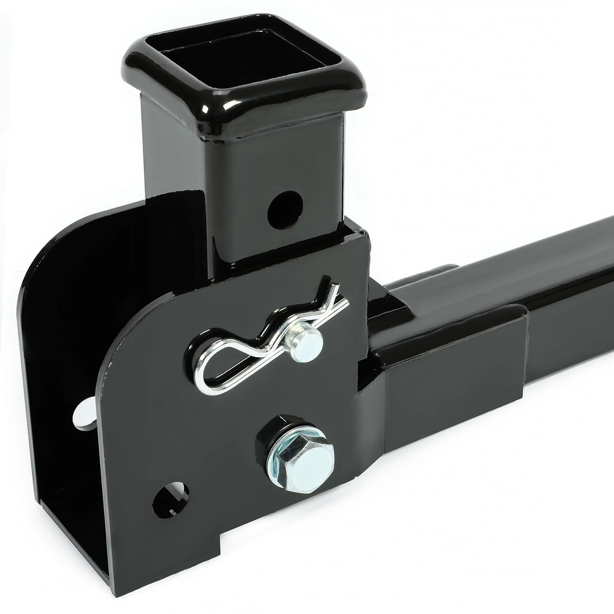 Kojem Black Cargo Folding Weight Pounds Up Tongue Hitch Trailer 500 Carrier Mount to 2” Receiver Wheelchair Steel