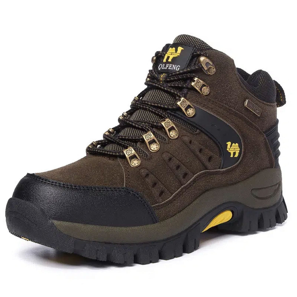 Slip Leather Sneakers Up Suede Footwear Hiking High Shoes Women‘s Non Outdoor Waterproof Lace Women‘s Top