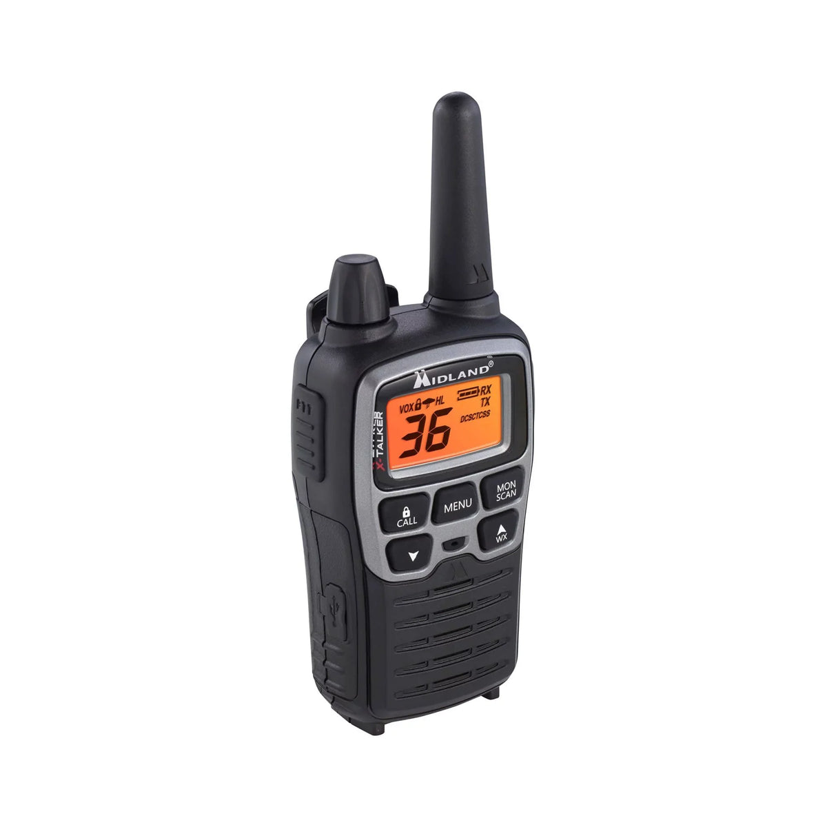 Walkie bundle T71VP3 Black Radio Talkies, 38-mile, Two-Way Midland FRS Channels, X-Talker 36