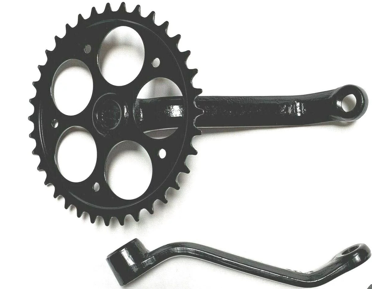 80cc Wider Black Bike- Arm Bearing 3pc Engine BGF Cup) (1.25" Crank Motor Pedal Gas