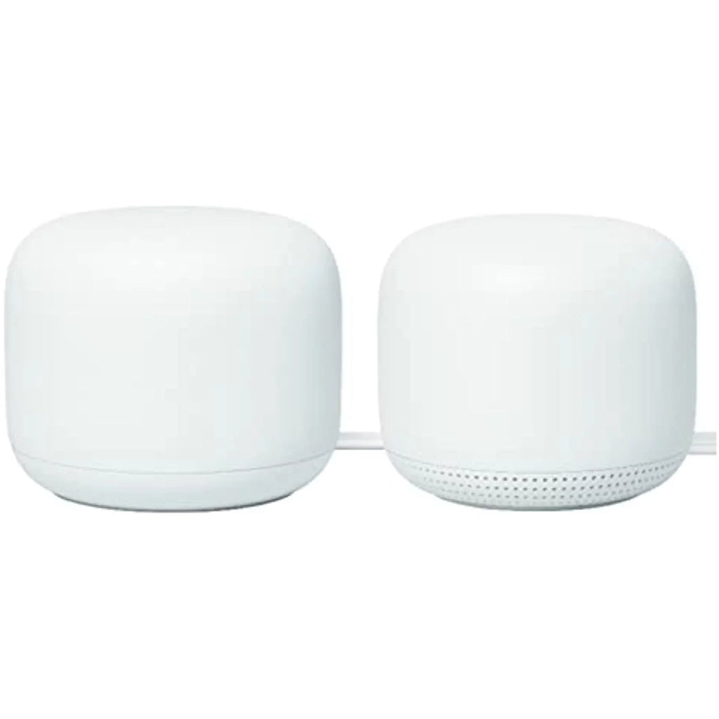 WiFi Router (2-Pack, Access System Snow) AC2200 Bundles - Nest and (2nd Wi-Fi On Point Generation) Mesh Add Google