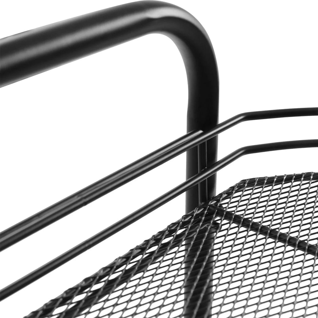 Movable Trolley Cart Tier 4 Shelf Utility Storage Storage Organizer Kitchen Rack