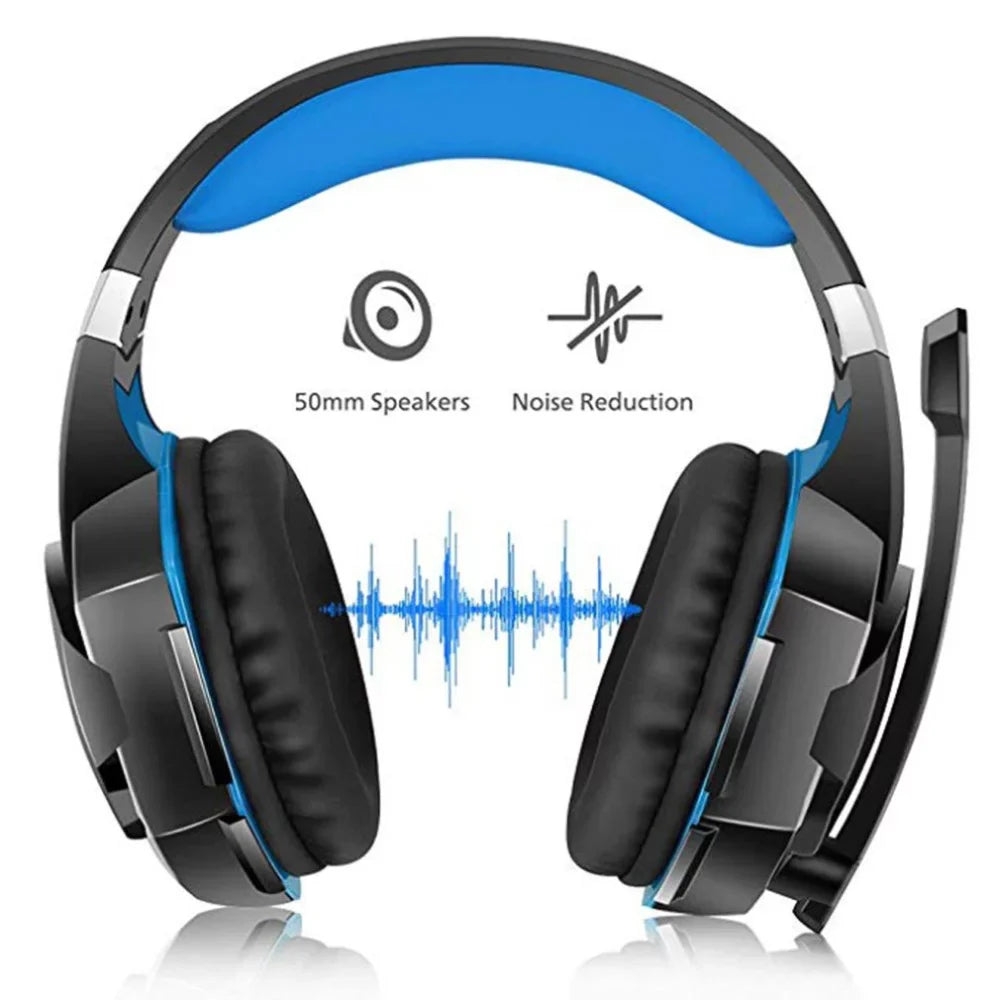 Headset Noise PC EACH Gaming Audio for Laptop KOTION Smartphone Cable KOTION G2000 EACH 3.5mm Adapter Reduction with