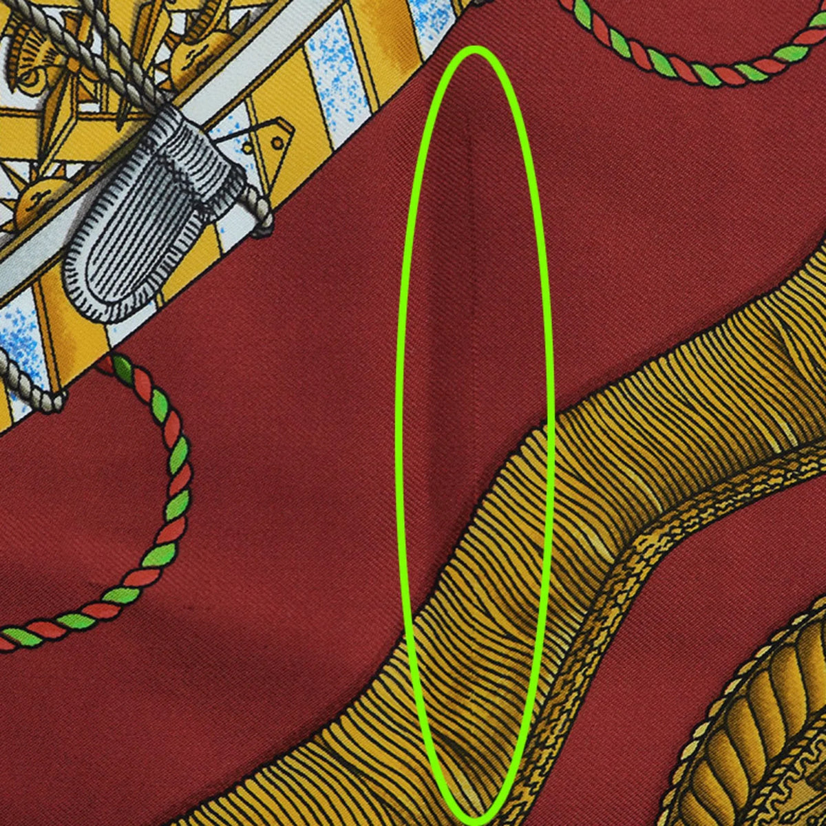 Red (Good) Hermes TAMBOURS Carre Blue Taiko Tambour x LES Scarf Pre-Owned 90 HERMES Muffler