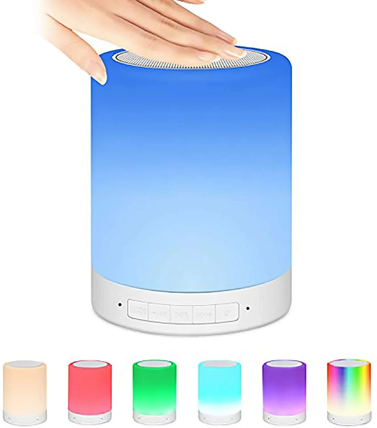 clock Lamp Pluggable Night Card Light LED Bluetooth Alarm Speaker Smart Wireless Music