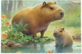 Puzzle, Game Fun Puzzle Parents Zigsaw Capybara Material for Challenging Family Brain Adults, Jigsaw Family PCS Wood Composite Paper Bag, Kids Gift 1000 Exercise with Storage Friends for