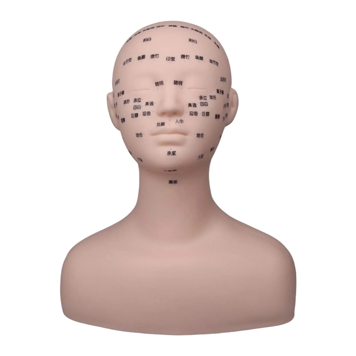 Permanent Shoulder Training Soft Beginners Professional Multifunction Mannequin Black Model Artists Head with Massage Practice Makeup for Reusable