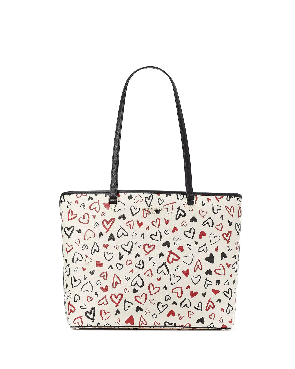 Large Scribble Tote Perfect Printed Hearts