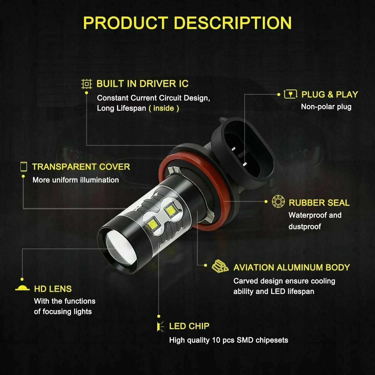 SKN Mazda Bulbs H11 4pcs Headlight D4S HID H8 Fog for Led Lights 2018 CX-5