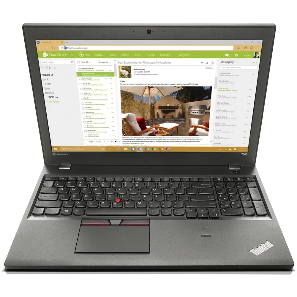 i7 320GB W10P & Thinkpad 4GB - Intel Laptop Lenovo Core Dent 2.60 GHz T560 Scratch Ram