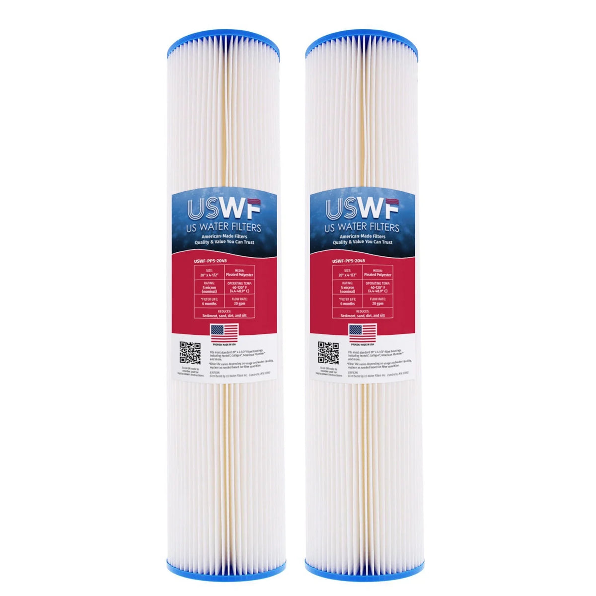 4.5 House Polyester Whole Inch 5 Pleated Inch Replacement x Micron Cartridge Sediment 20