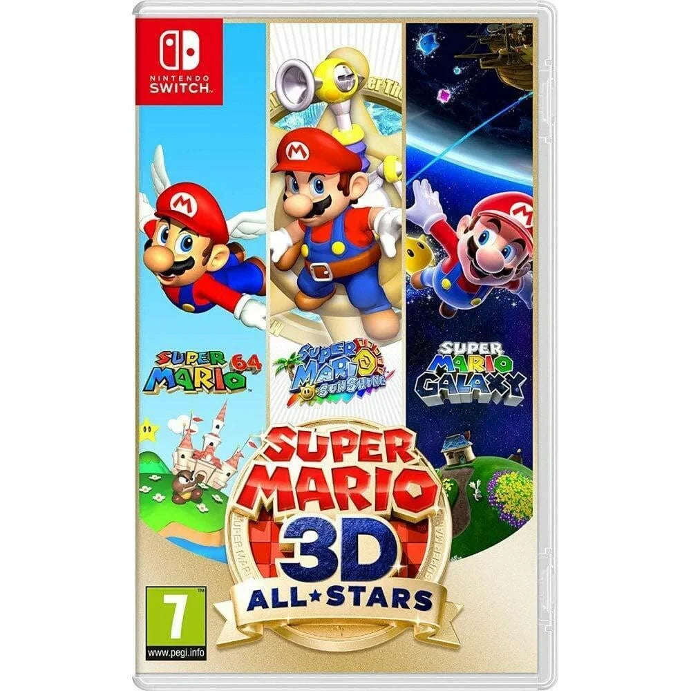 NEW Mario HD Games Nintendo Sunshine Switch - 64] [3 Galaxy All-Stars Super 3D