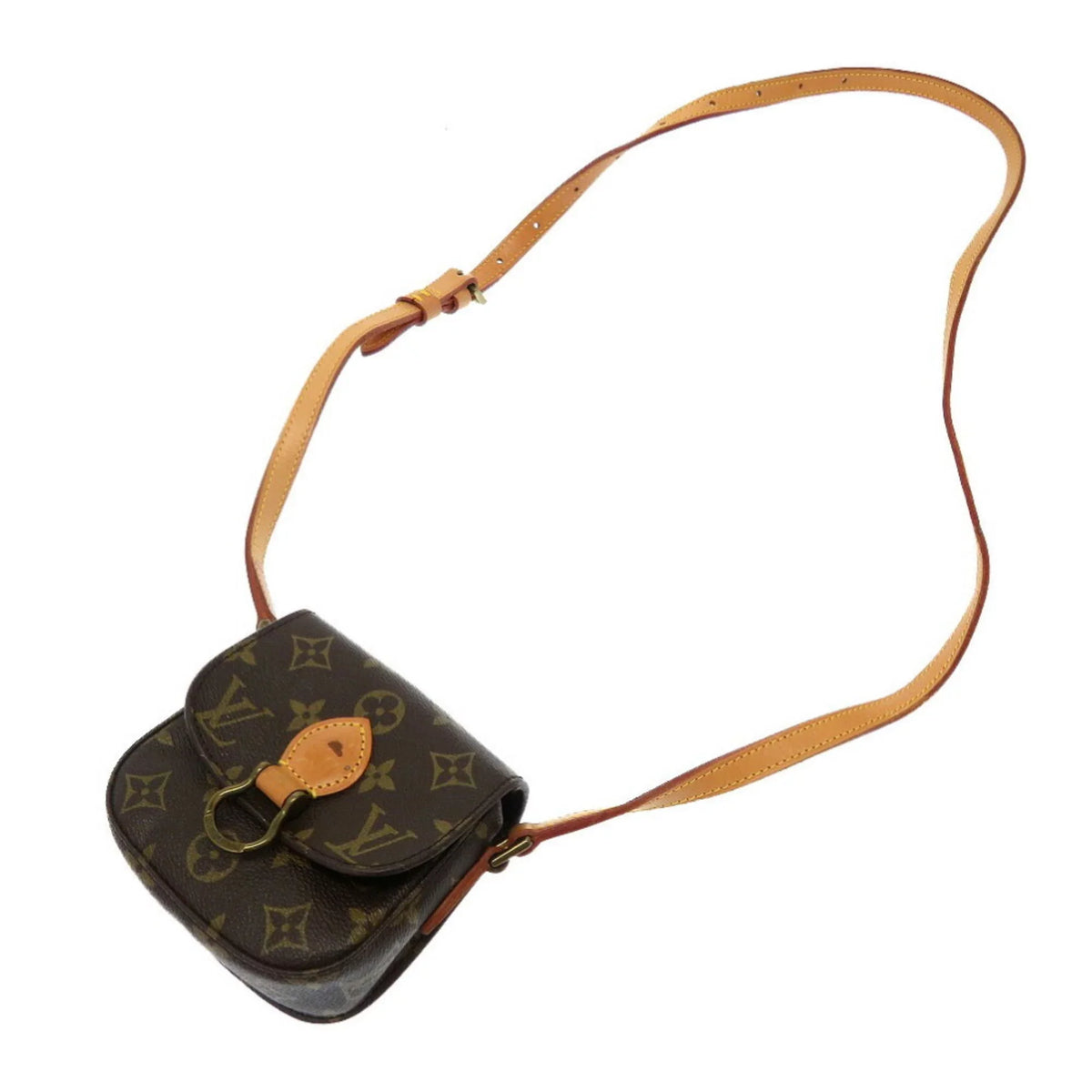 Shoulder Pre-Owned Monogram LOUIS Mini 0068 Saint-Cloud Louis Vuitton Bag M51245 (Fair) VUITTON