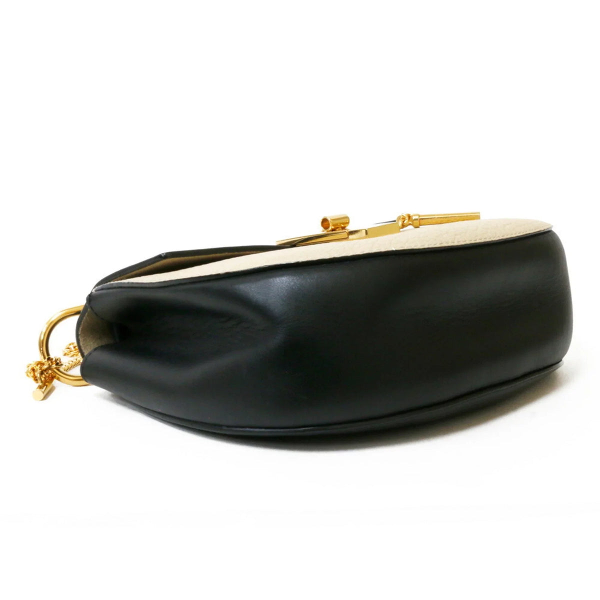 Beige,Black Pre-Owned Shoulder Chloé (Fair) Bag Leather