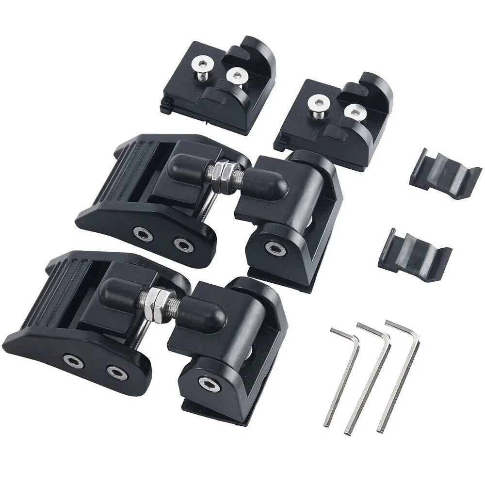 Hood Black Catch 2007-2018 JKU Hood For Jeep Wrangler JK Locking G·PEH 2x Latch