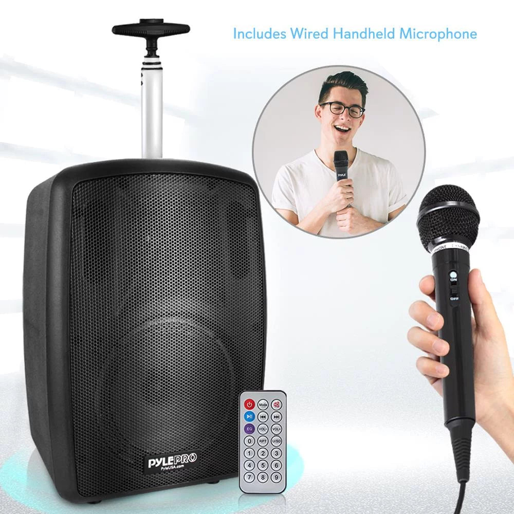 System PA Compatible Wireless - Pyle Battery Rechargeable Bluetooth 360W Powered Speaker Portable
