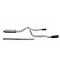 Ford Pickup Split Cylinder Stainless 2.3L System Black 2019 69550B for Rear with 4 Exhaust Cab Exit Cat-Back Ranger Elite Steel Crew