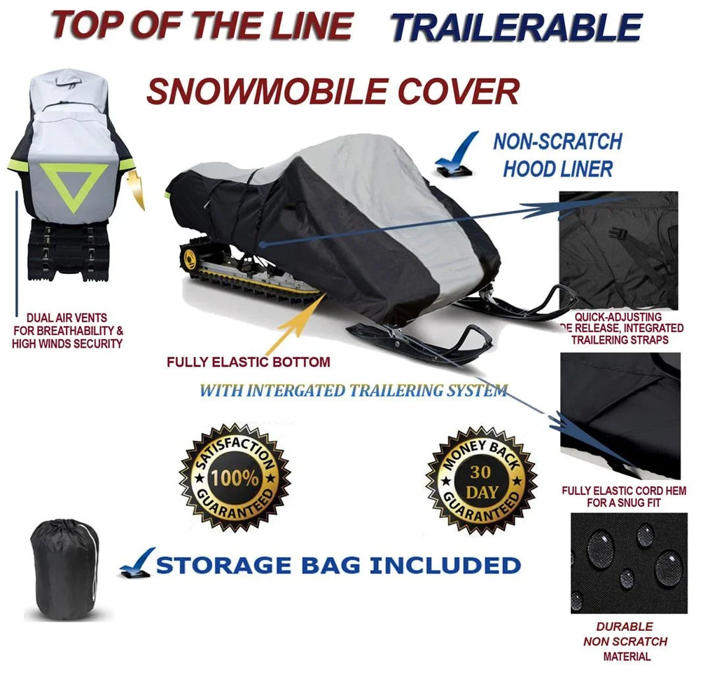 Model ACE for 600D Slush Cover Mud Snowmobile R Sleds. Storage 2022-2023 900 and Renegade Doo Protection and Travel Compatible Ski Year Turbo X-RS
