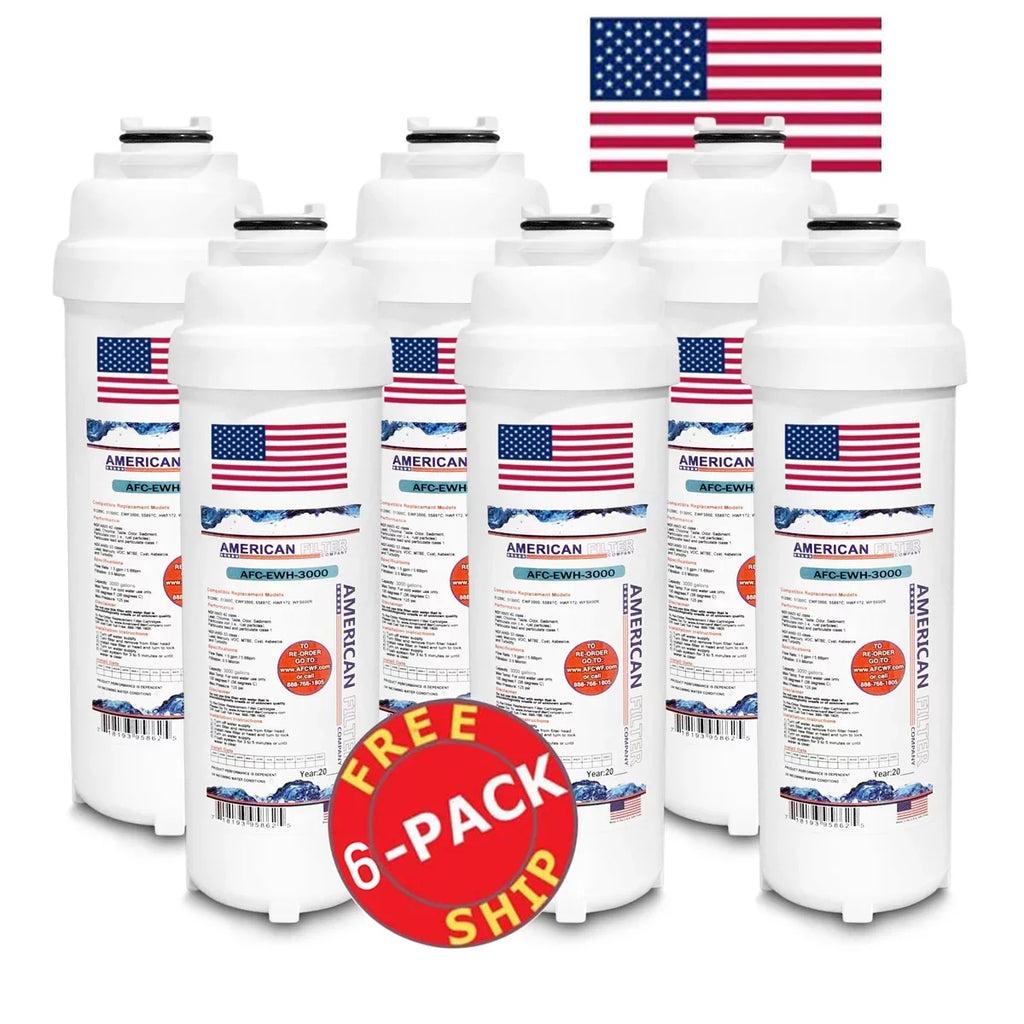 , Water - AFC Model Pack Brand Filters 6 AFC-EWH-3000 with , U.S.A. LZS8WSLK # - in Made WaterSentry® Compatible ,