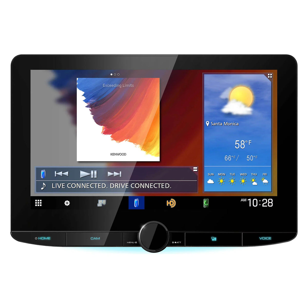 Multi-Angle View MultiMedia Receiver DMX1037S Floating 10.1" Mounting License Plate Digital Camera with Kenwood with CMOS-320LP Panel Rear
