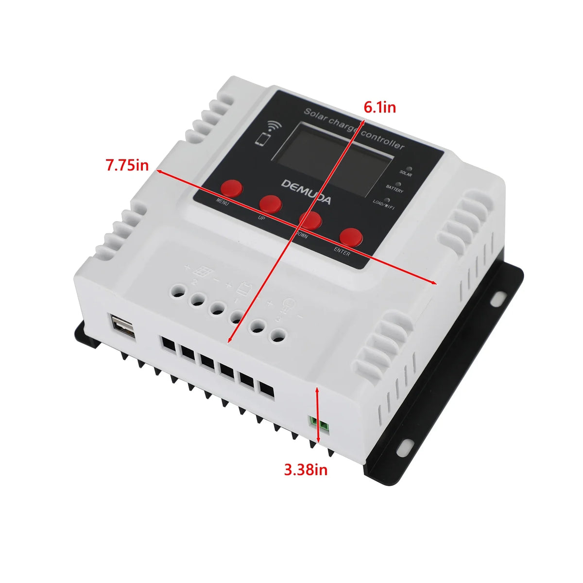 Lifepo4 Battery Gel 60A 48V 24V PWM Acid Solar Controller Charge For 12V Lead