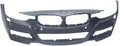 Sedan/Wagon with Front Holes/Cam Primed 2013-2018 COVER 3-SERIES Sport Sensor HL BUMPER BMW M with Line For Compatible with PDC