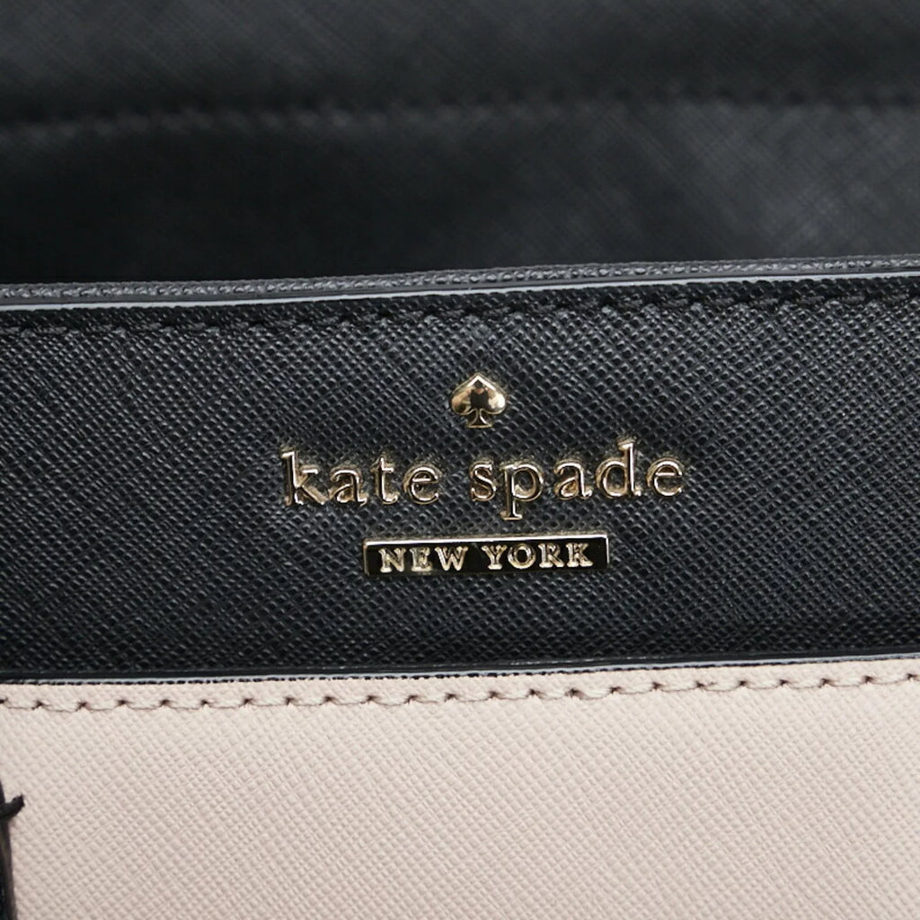 ladies Kate Spade CAMERON CANDACE PXRU5957 SMALL spade black handbag STREET (Good) leather pink Pre-Owned