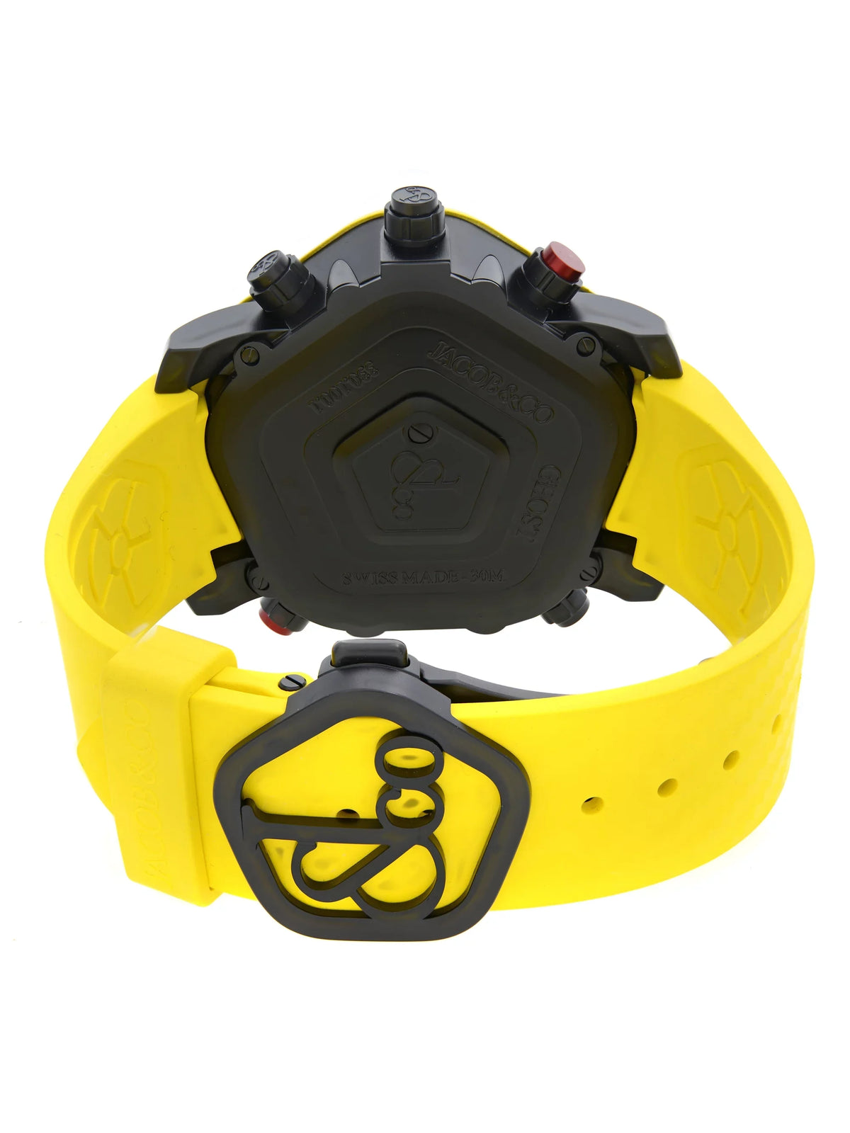 & Jacob GH100.11.NS.PC.ANH4D Bezel Co. Steel Ghost Yellow Watch Quartz Carbon