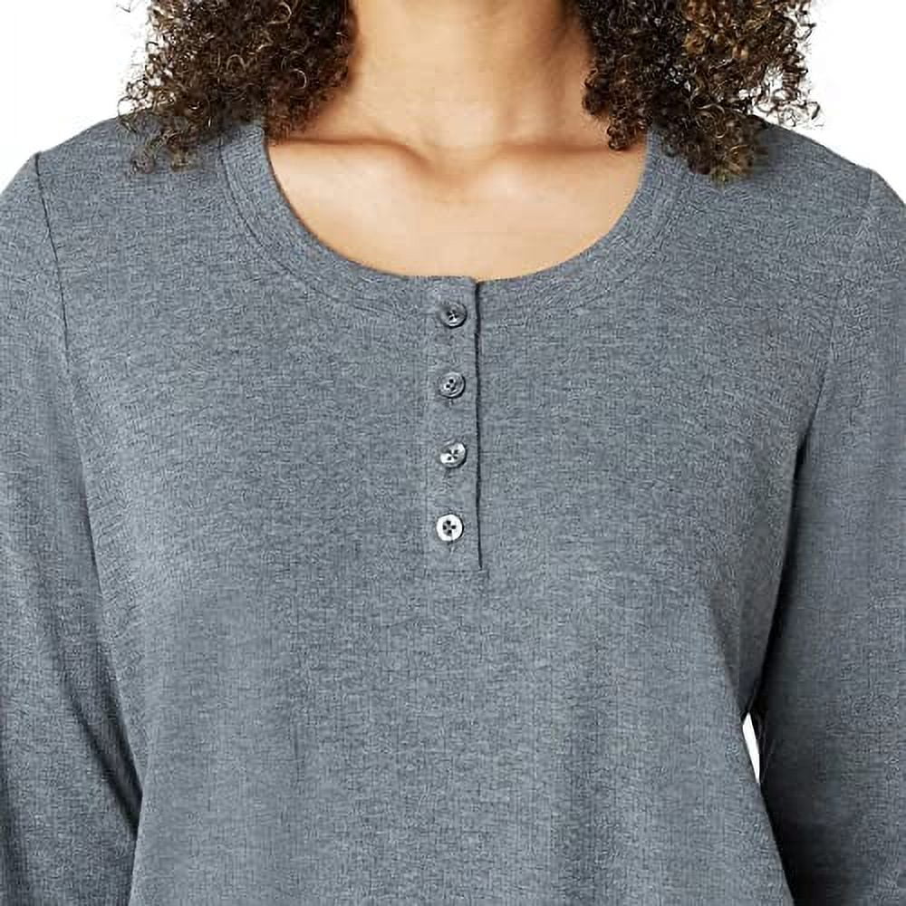 Knit Waffle Women's 3-Piece Bauer Set Eddie Large) Pajama (Gray,